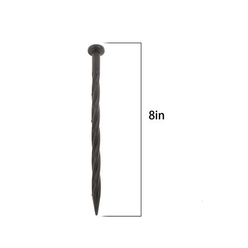 Solid Spare 300 Pcs 8 Inch Spiral Pointed Garden Stakes For Landscape Edging Weed Barrier