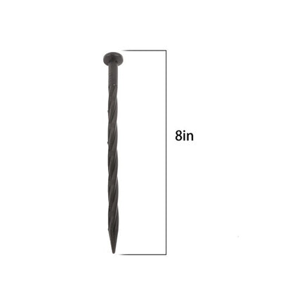 Solid Spare 300 Pcs 8 Inch Spiral Pointed Garden Stakes For Landscape Edging Weed Barrier
