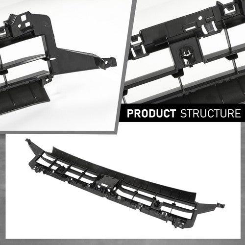 Solid Spare Fit For 2019-2024 Audi Q3 w/o S-Line Front Center Lower Bumper Cover Grille Trim