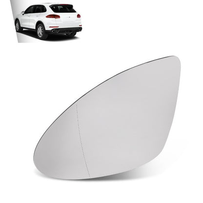Solid Spare Driver Side Heated Mirror Glass W/Backing Plate Fit For 11-17 Porsche Cayenne