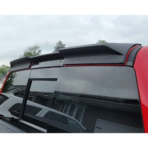 Solid Spare For 2019-2023 24 Dodge Ram 1500 Truck Crew Cab Matte Black Roof Spoiler Wing