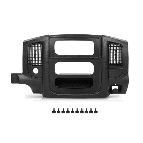 Solid Spare Fit For 02-05 Dodge Ram 1500 2500 Dash Radio Bezel Climate Trim Panel Vent Black