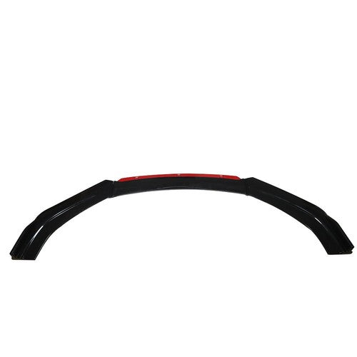 Solid Spare Universal Car Front Bumper Lip Spoiler Splitter Protector Red 2 Layer Lip Glossy