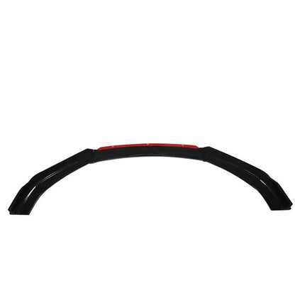 Solid Spare Universal Car Front Bumper Lip Spoiler Splitter Protector Red 2 Layer Lip Glossy