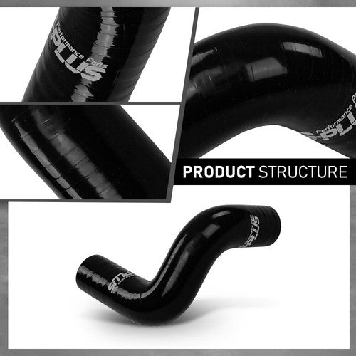 Solid Spare Silicone Radiator Coolant Hose Kit Black Fit For 1996-2002 Toyota 4Runner 3.4L