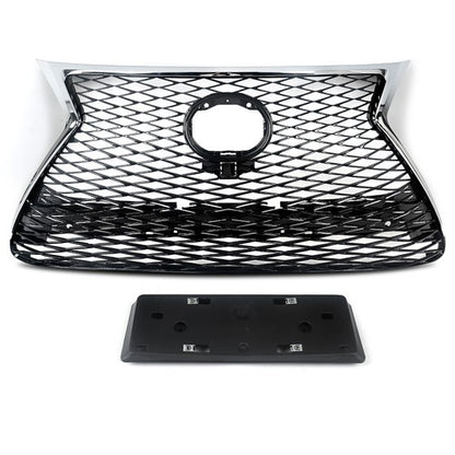 Front Bumper Grille For 2015-2017 Lexus NX200T NX300H F Sport Grill Chrome Black
