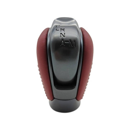 For 2008 2009 2010-2016 GT-R GTR R35 SHIFTER SHIFT LEVER KNOB RED BLACK LEATHER