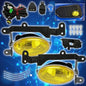 Solid Spare For Honda Civic Coupe 2006 2007 2008 Yellow Lens Bumper Fog Lights Lamp w/Wiring
