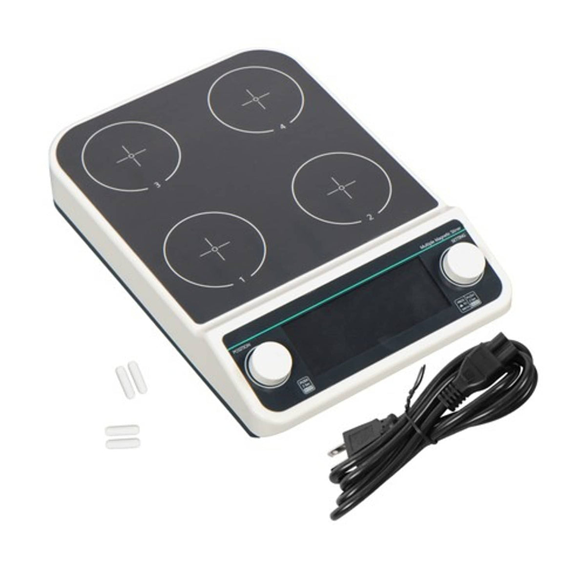 Solid Spare Multi-position Magnetic Stirrer 4 Position with 4*500ml Volume Speed 50-1200rpm