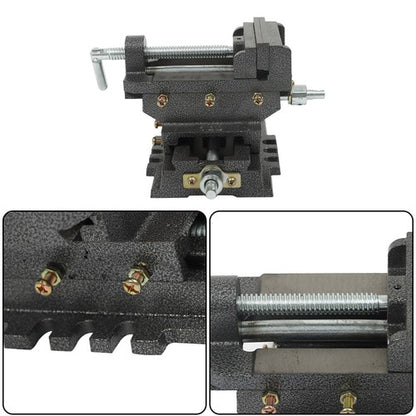 Solid Spare 2 Way 4" Cross Drill Press Vise X-Y Clamp Heavy Duty Machine Slide Metal Milling
