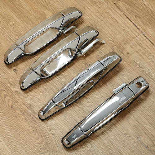 Solid Spare 4x Chrome Door Handles Left&Right For GMC Chevy Tahoe Yukon Sierra Denali 07-13