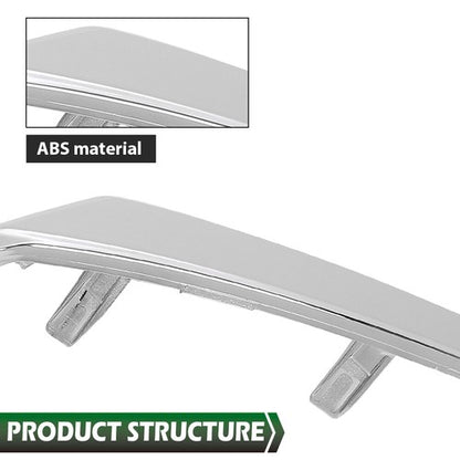 Solid Spare For 2021-2024 Nissan Kicks S SV Right Front Bumper Side Chrome Molding Trim RH