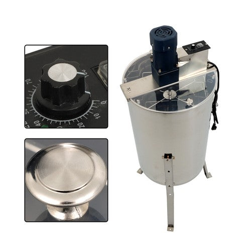 Solid Spare 1300RPM Electric Honey Extractor Beekeeping Equipment Stainless Steel 2/4 Frames