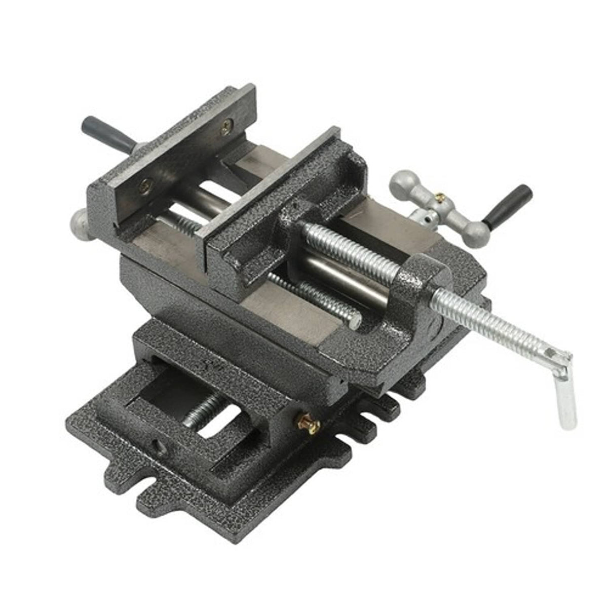 Solid Spare For Duty Sliding Drill Shop Grip Tools 5" Cross Press Vise Slide Vice Iron Heavy