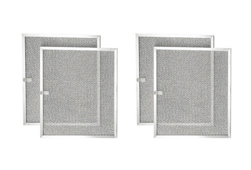 Solid Spare (4-Pack) Filters for Broan Nutone Model G-8322 Aluminum Mesh Range Hood Filter