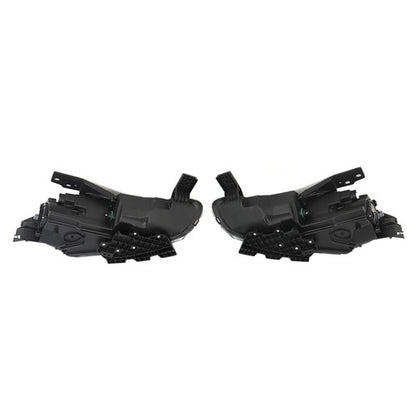 Solid Spare For Dodge Dart 2013-2016 Driver+Passenger Side Halogen Black Housing Headlights