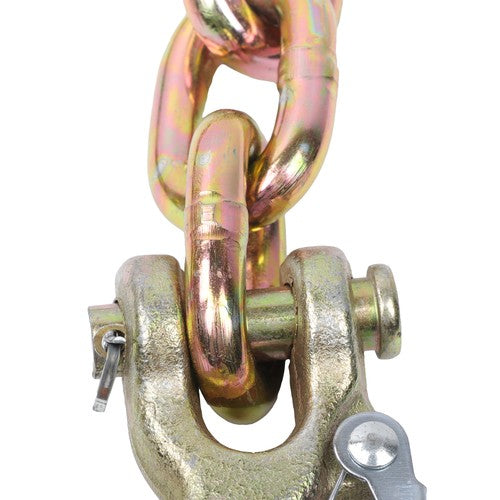 Solid Spare 3/8"×35" 2 Pcs G70 26400Lbs Trailer Safety Chain With Clevis Slip Hook