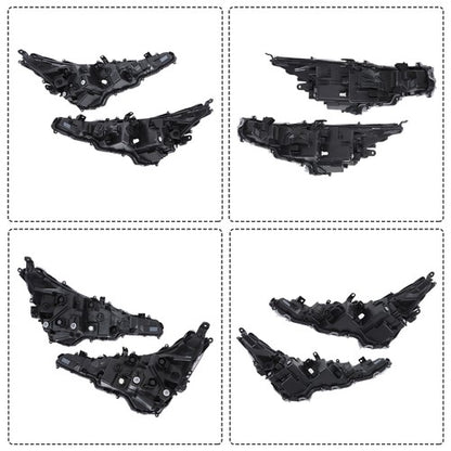 Solid Spare Front For Toyota Corolla 2023-2024 Pair LED Clear Headlights&Lower Grill Black