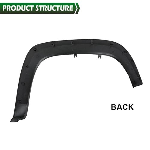 Solid Spare Front Fender Flare Trim Molding Left Driver Side Fit For 2016-2023 Toyota Tacoma