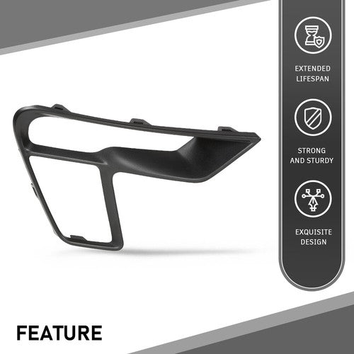 Solid Spare Front Bumper Fog Light Bezel Lamp Trim Right Side Fit For 18-19 Ford Explorer