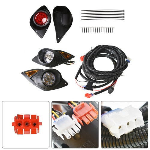 Solid Spare For Yamaha Drive G29 07+ Golf Cart LED Headlight & Tail Light Gas or Electric