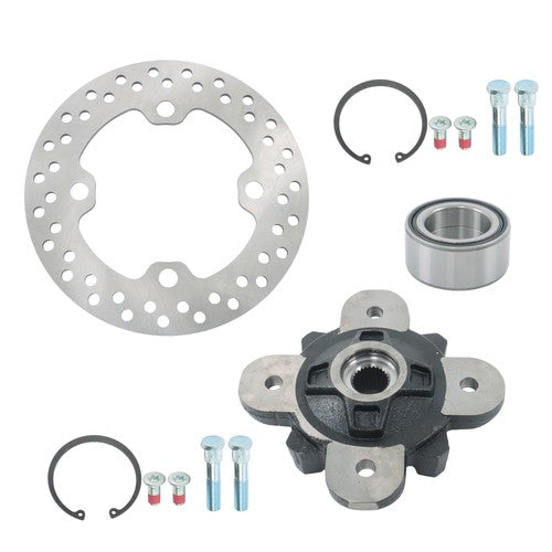 Solid Spare Front Wheel Hub Bearing Studs Brake Rotor For Polaris Ranger 570 900 1000 13-19