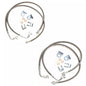 89716 2-6" Lift Front+Rear Extended SS Brake Line Kit For Jeep Wrangler JK 07-18