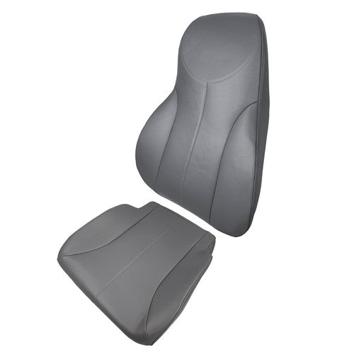 Solid Spare 4200-4300-4400 Seat Cover+Backrest Driver's Side Gray Air Ride 2-PCS Set Leather