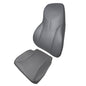 Solid Spare 4200-4300-4400 Seat Cover+Backrest Driver's Side Gray Air Ride 2-PCS Set Leather