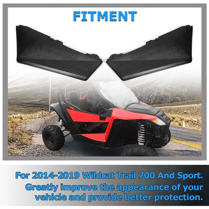Solid Spare ABS Door Panels Extension For 2014-2020 Arctic Cat Wildcat Trail 700 & Sport