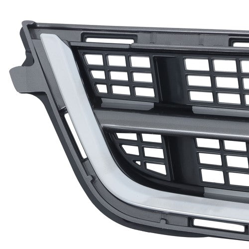 Solid Spare 2Pcs Front Upper Grille + Lower Grille Plastic For Cadillac ATS 2013-2014 Chrome