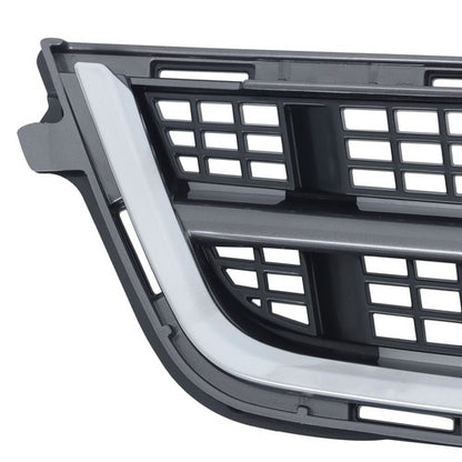 Solid Spare 2Pcs Front Upper Grille + Lower Grille Plastic For Cadillac ATS 2013-2014 Chrome