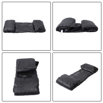 Solid Spare 4' x 50' Privacy Fence Heavy Duty Fencing Mesh Shade Cover Garden Black