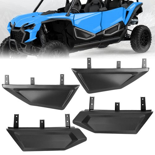 Solid Spare Black Plastic Front+Rear Lower Door Panel For Honda Talon 1000X-4 2020-2024