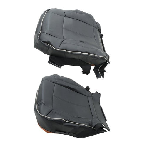Solid Spare For Hummer H3 2006 2007-2010 Passenger Seat Cushion & Backrest Black Leather