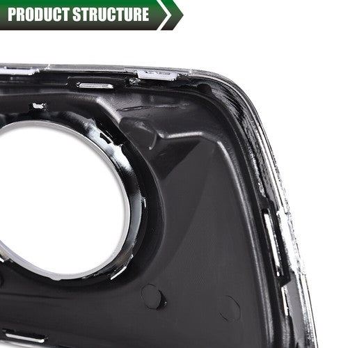 Solid Spare Front Bumper Fog Light Trim Left & Right Fit For 2013-2016 Chevrolet Malibu