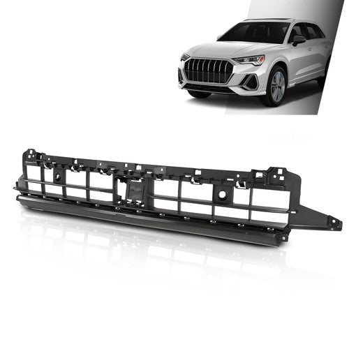 Solid Spare Fit For 2019-2024 Audi Q3 w/o S-Line Front Center Lower Bumper Cover Grille Trim