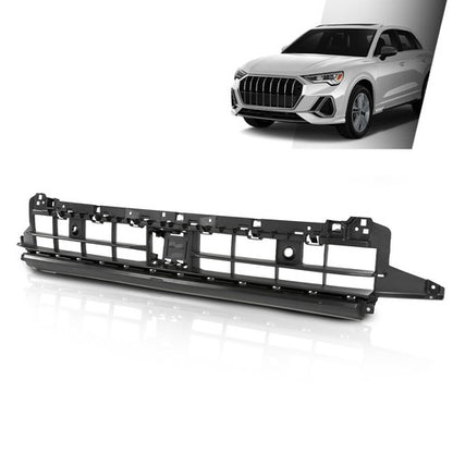 Solid Spare Fit For 2019-2024 Audi Q3 w/o S-Line Front Center Lower Bumper Cover Grille Trim