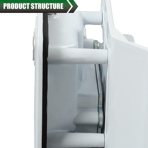 Solid Spare RV Entry Door Lock Handle Knob w/ Deadbolt Camper Travel Trailer Latch Key White