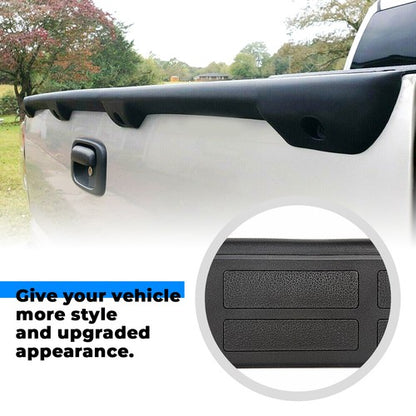 Solid Spare Tailgate Spoiler Cap Molding Top Protector For 1999-2007 Silverado Sierra Black