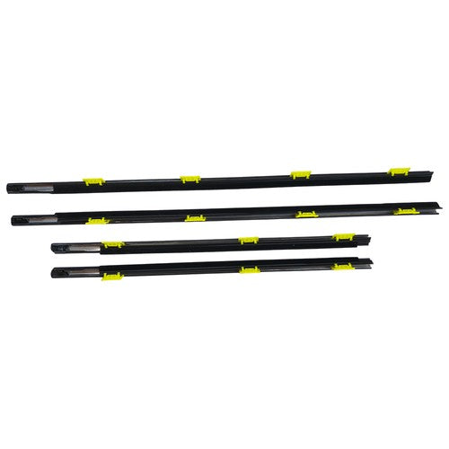 For Honda CR-V 2005 EX CRV Window Weatherstrip 4PC Sweep Molded Trim Outer Black