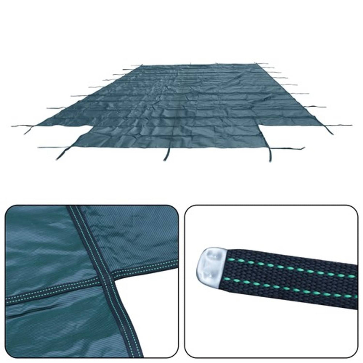 Solid Spare Pool Safety Cover Includes Safety Net & Installation Tools Mesh Solid Pool Cover