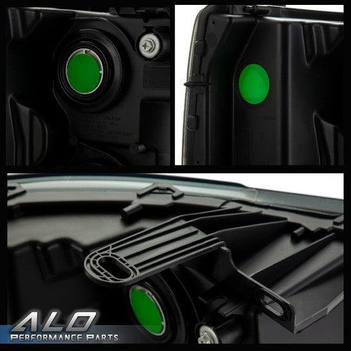 Solid Spare Fit For 2007-2014 Chevy Silverado 1500/2500/3500 Smoke Lens LED DRL Headlights