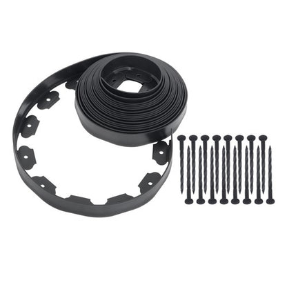 Solid Spare Lawn Border L-shaped Lawn Garden Edging Kit With Anchoring Spikes No Dig