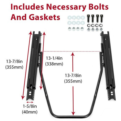 Solid Spare Universal Dual Lock Steel Slider Rails Bracket For Racing Seat Base Heavy Duty