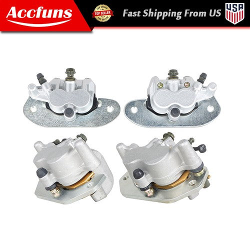 Solid Spare For Yamaha Viking EPS Viking 700 YXM700 Front & Rear Brake Calipers w/Pads 14-21