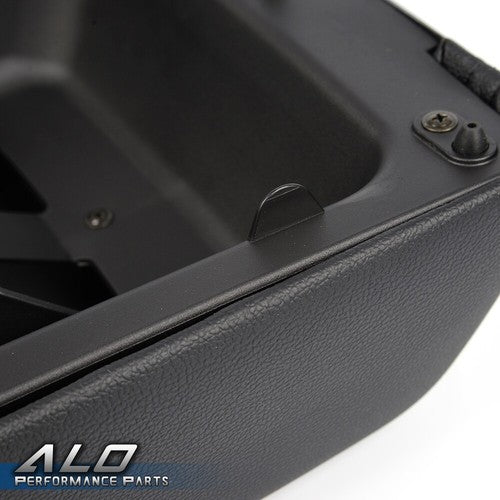 Solid Spare Center Console Arm Rest Lid Cover Pad Leather Fit For 2004-2008 Ford F-150 Black