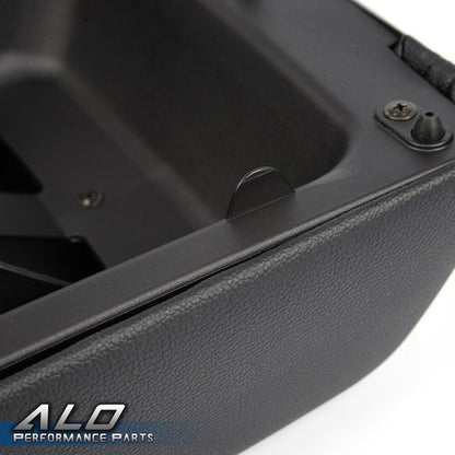 Solid Spare Center Console Arm Rest Lid Cover Pad Leather Fit For 2004-2008 Ford F-150 Black