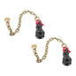 Solid Spare 2 Pcs Chained Pulley 2 Ton G70 Snatch Block 2 FT Tow Chain for 3/8" Wire Rope