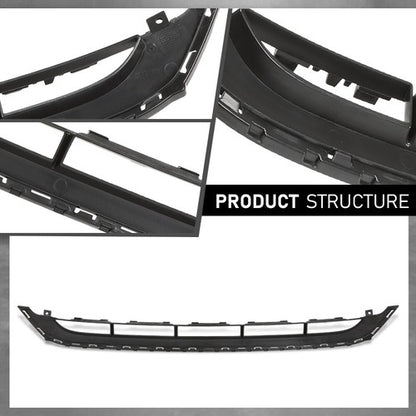 Solid Spare Fit For 2010-2014 Audi Q7 Front Lower Center Bumper Grille w/o S-Line Package